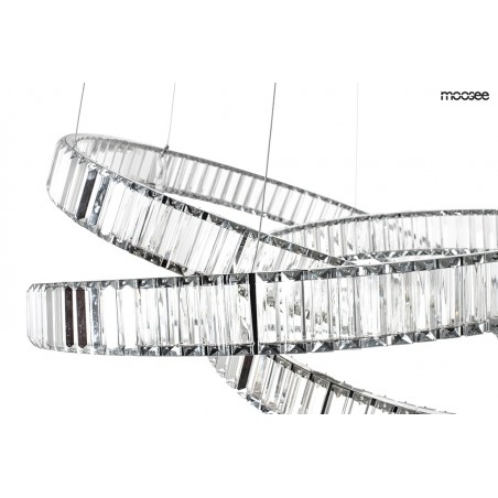 MSE1501100196 MOOSEE lampa wisząca WAVE 80 chrom
