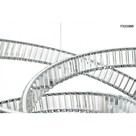 MSE1501100196 MOOSEE lampa wisząca WAVE 80 chrom