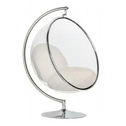 JH200-1.56W Fotel BUBBLE STAND VELVET poduszka beżowa