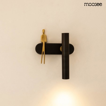 MSE1501100480 MOOSEE lampa ścienna BOY TUBE R czarna