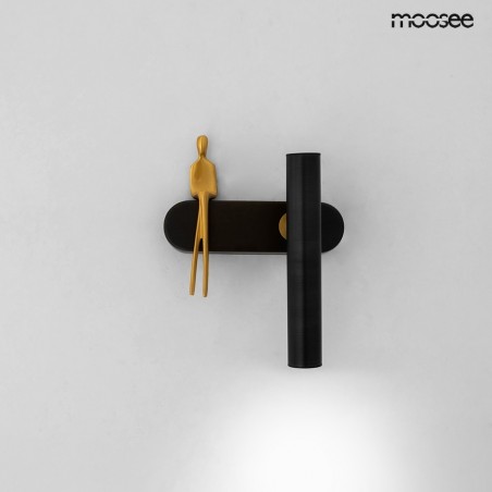 MSE1501100480 MOOSEE lampa ścienna BOY TUBE R czarna