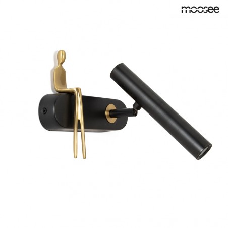 MSE1501100480 MOOSEE lampa ścienna BOY TUBE R czarna