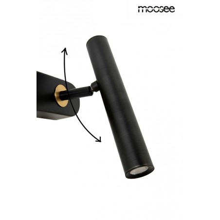 MSE1501100480 MOOSEE lampa ścienna BOY TUBE R czarna