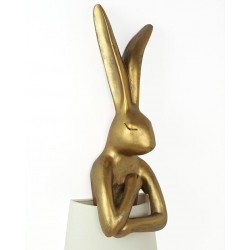 56129 KARE lampa podłogowa RABBIT 150 cm biała  / złota