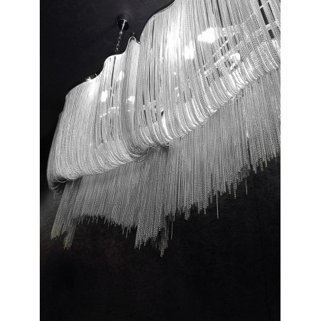 1080S3 Lampa wisząca ATLANTA LONG - aluminium, stal