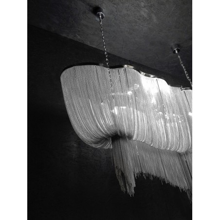 1080S3 Lampa wisząca ATLANTA LONG - aluminium, stal