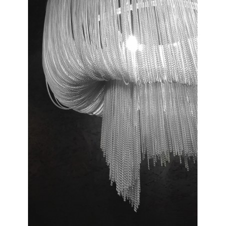 1080S3 Lampa wisząca ATLANTA LONG - aluminium, stal