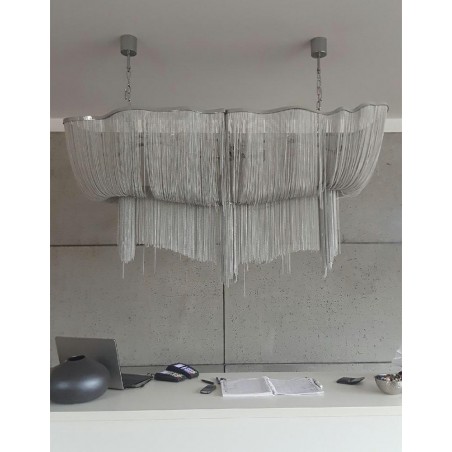 1080S3 Lampa wisząca ATLANTA LONG - aluminium, stal