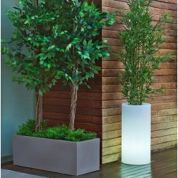 LUMPM070SSNW NEW GARDEN donica PALMA 70 SOLAR & BATTERY biała