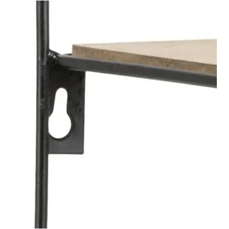 0000072167 ACTONA półka DARKENBERG czarna - MDF, metal