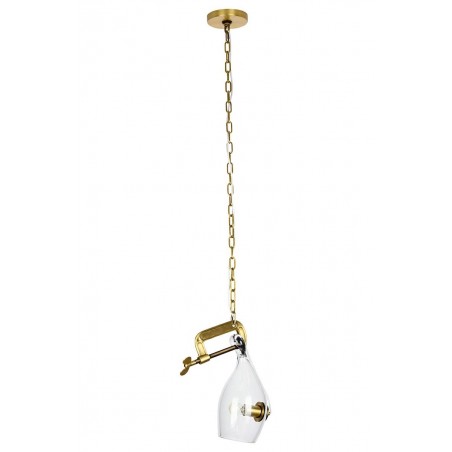 MD10961-1S.BRASS Lampa wisząca VICE mosiądz - metal, szkło