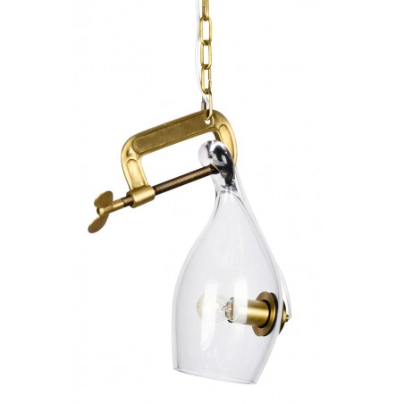 MD10961-1S.BRASS Lampa wisząca VICE mosiądz - metal, szkło