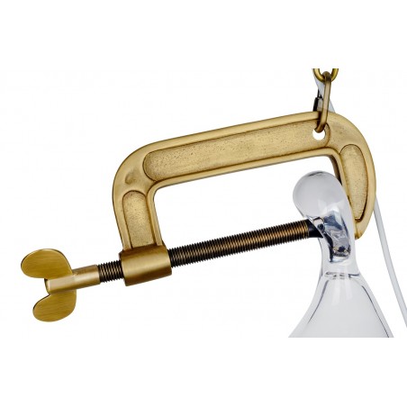 MD10961-1S.BRASS Lampa wisząca VICE mosiądz - metal, szkło
