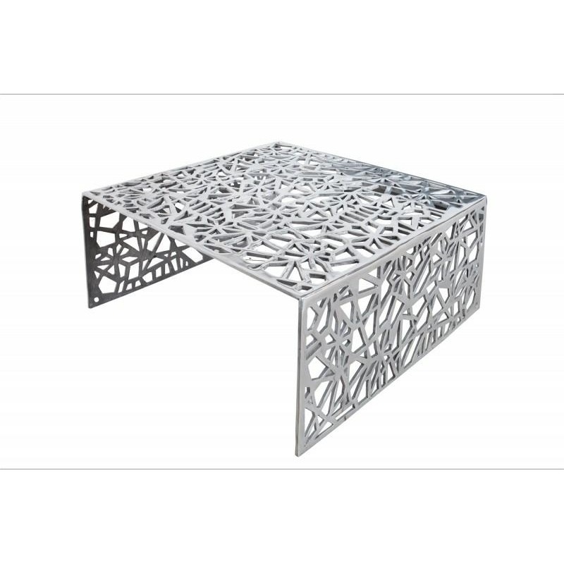 35722 INVICTA stolik kawowy ABSTRACT 60cm - srebrny, aluminium 35722 INVICTA stolik kawowy ABSTRACT 60cm - srebrny, aluminium