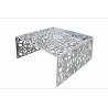 35722 INVICTA stolik kawowy ABSTRACT 60cm  - srebrny, aluminium