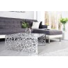 35722 INVICTA stolik kawowy ABSTRACT 60cm  - srebrny, aluminium