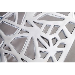 35722 INVICTA stolik kawowy ABSTRACT 60cm  - srebrny, aluminium