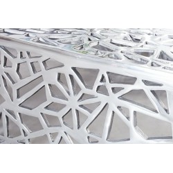 35722 INVICTA stolik kawowy ABSTRACT 60cm  - srebrny, aluminium