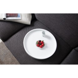 36715 INVICTA stolik MODULAR 40 biały - podstawa chromowana