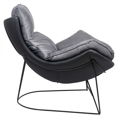 MSE011000302.V23 Fotel OTILIA STAND VELVET ciemny  szary welur