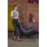 MSE011000302.V23 Fotel OTILIA STAND VELVET ciemny  szary welur