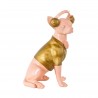 -AD-0029 RICHMOND dekoracja DOG CHIHUAHUA  różowy