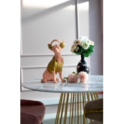 -AD-0029 RICHMOND dekoracja DOG CHIHUAHUA  różowy