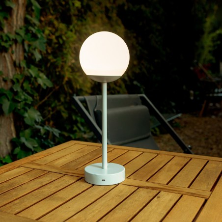 LUMNRS035RGWLNW NEW GARDEN lampa stołowa NORAI SLIM 35 BATTERY rose gold