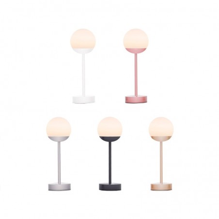 LUMNRS035RGWLNW NEW GARDEN lampa stołowa NORAI SLIM 35 BATTERY rose gold