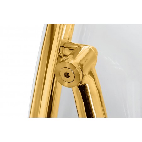 JH200-2.GOLD.VELVET Fotel BUBBLE STAND 2 GOLD VELVET poduszka czarna
