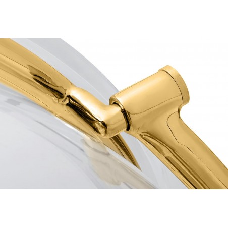 JH200-2.GOLD.VELVET Fotel BUBBLE STAND 2 GOLD VELVET poduszka czarna