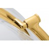 JH200-2.GOLD.VELVET Fotel BUBBLE STAND 2 GOLD VELVET poduszka czarna