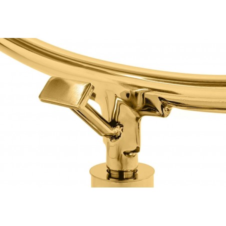 JH200-2.GOLD.VELVET Fotel BUBBLE STAND 2 GOLD VELVET poduszka czarna