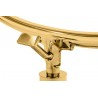 JH200-2.GOLD.VELVET Fotel BUBBLE STAND 2 GOLD VELVET poduszka czarna