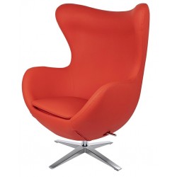 KH1501100232 Fotel EGG SZEROKI PU czerwony