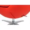 KH1501100232 Fotel EGG SZEROKI PU czerwony