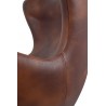 KH1501100233 Fotel EGG SZEROKI PU brąz vintage koniak