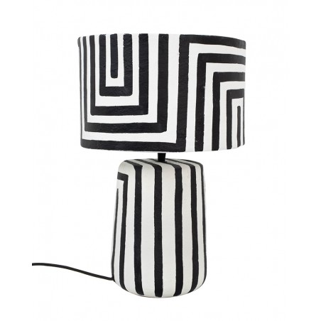 55856 KARE lampa stołowa STRISCE 44 cm biało-czarna 55856 KARE lampa stołowa STRISCE 44 cm biało-czarna