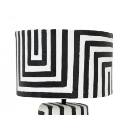 55856  KARE lampa stołowa STRISCE 44 cm          biało-czarna