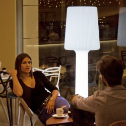 LUMCR165WLNW NEW GARDEN lampa ogrodowa CARMEN 165 BATTERY biała