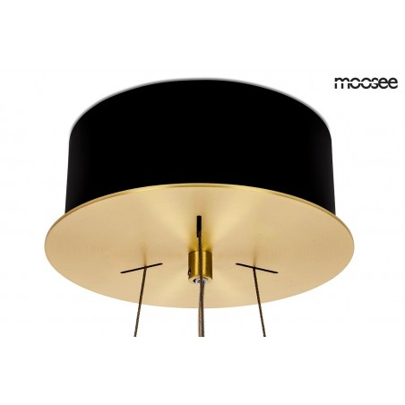 MSE010100165 MOOSEE lampa wisząca SATURNUS 47 złota - LED, kryształ, stal szczotkowana