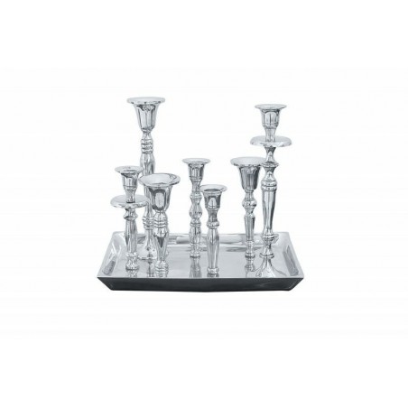 38067 INVICTA świecznik 7-płomieniowy - aluminium
