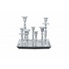 38067 INVICTA świecznik 7-płomieniowy - aluminium