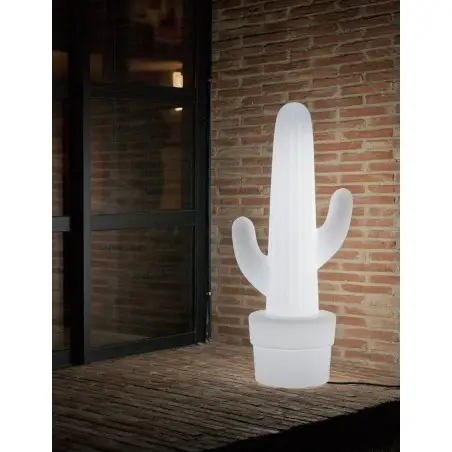 LUMKL100TWLNW NEW GARDEN lampa ogrodowa KAKTUS BATTERY biała
