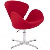 JH028.RED.17.LIFT Fotel SWAN PREMIUM regulowany czerwony