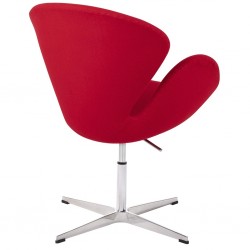 JH028.RED.17.LIFT Fotel SWAN PREMIUM regulowany czerwony