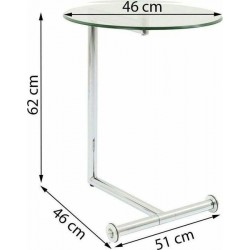 70629 KARE stolik EASY LIVING 46 transparentny