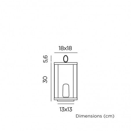 LUMSRC030BXWLNW NEW GARDEN lampa dekoracyjna SIROCO 30 BATTERY IN&OUT