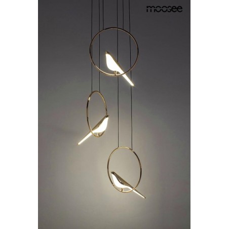 MSE010100294 MOOSEE lampa wisząca BIRD DISC złota
