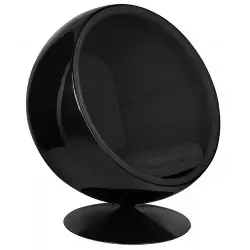 JH-066.BLACK.BL Fotel BALL BLACK czarny